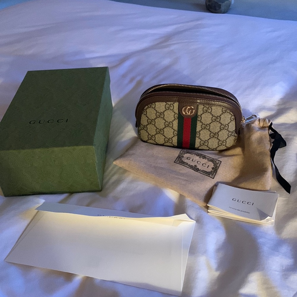 Authentic Gucci Ophidia small cosmetic bag
